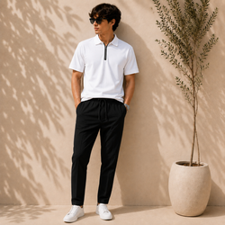 Men’s Classic Polo Shirt with Collar & Cuff with Trouser