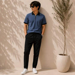 Men’s Classic Polo Shirt with Collar & Cuff with Trouser