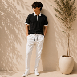Men’s Classic Polo Shirt with Collar & Cuff with Trouser