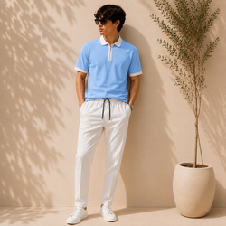 Men’s Classic Polo Shirt with Collar & Cuff with Trouser